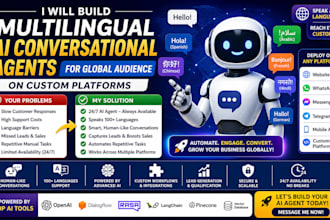 build multilingual ai conversational agents for global audience on custom