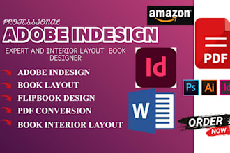 do adobe indesign project book interior layout flipbook ebook design on designrr