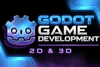 develop custom godot 2d 3d games with gameplay mechanics and prototype