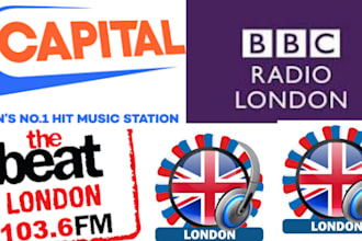 play your song or ads on any active london radio live