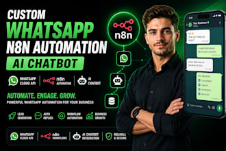 whatsapp chatbot n8n ai automation workflow ai agent rag chatbot whatsapp api
