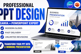 create professional PPT, canva and powerpoint presentation