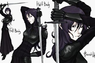 draw a character design for you