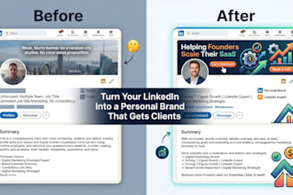 create creative direction and visual branding for linkedin personal brands