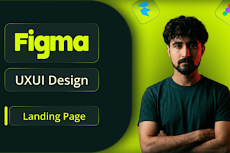 design a figma landing page UI