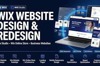 build wix website,wix website design or wix redesign wix business site