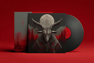 design a professional album cover art for any musical genre
