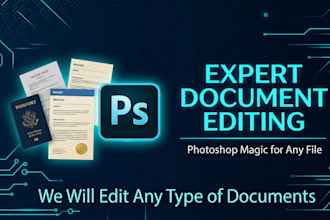 professionally edit or modify you pdf files in photoshop