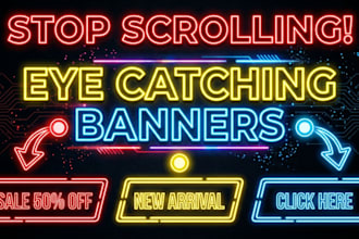 design an eye catching web banner