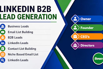 do linkedin lead generation and contact list building