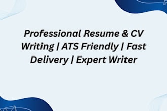 write a profesional ats friendly resume or CV