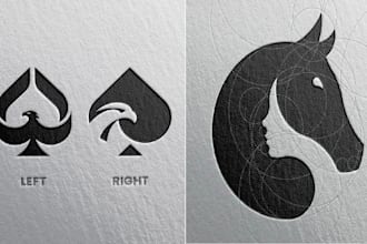 design a minimals animal logo pets  horses