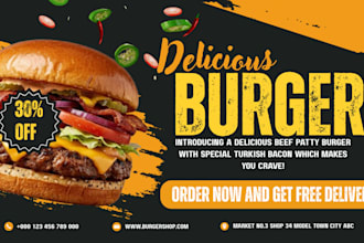 design premium social media poster for food and restaurants in luxury style