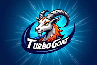 outstanding goat head mascot logo with express delivery