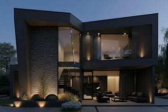 do photorealistic architectural 3d rendering in d5 render and revit