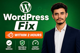 fix wordpress issues, fix wordpress error, wordpress bug fix, html error