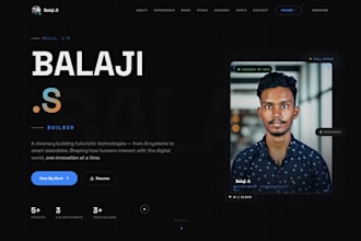 build a portfolio website for students and freshers