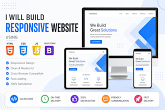 create responsive front end website