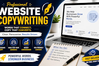 write professional website copy for your business