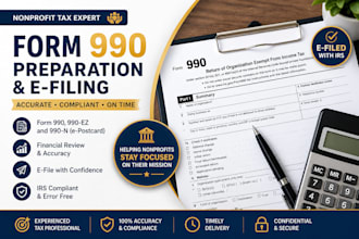 prepare and e file form 990 for nonprofits