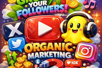 organic grow snapchat instagram follower growth tiktok twitter marketing