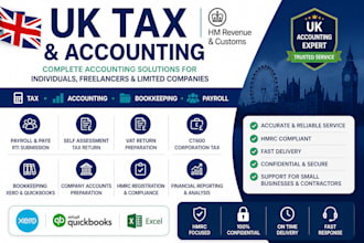 provide UK tax, accounting, bookkeeping and payroll services