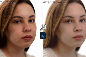 professional photo retouching and skin retouching in photoshop