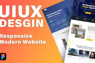design modern website uiux and landing page in figma