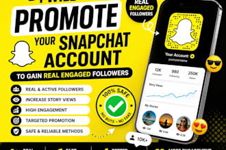 promote your snapchat account to gain real engaged followers