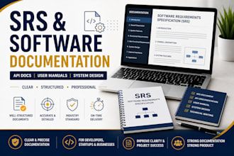 write srs, technical documentation, and software documents