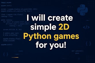 create a simple 2d python game for beginners