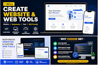 create wordpress website, web tools and custom websites
