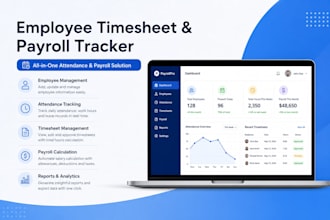 build an automated employee timesheet, attendance, schedule, payroll tracker