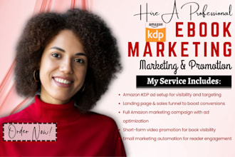 do amazon ebook marketing, landing page, sales, clicks funnnel, email marketing
