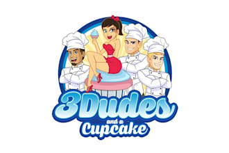 make food truck cupcake store logo for your business