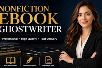 ghostwrite your nonfiction book or ebook professionally