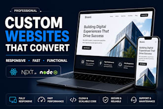 build responsive and functional custom websites