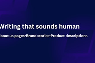 write engaging product descriptions or about me pages that feel genuine and real