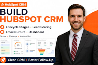 build hubspot crm lifecycle stages lead scoring email nurture dasboard
