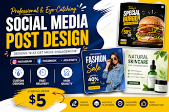 create professional social media posts