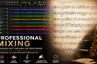 professionally mix your classical recording to industry standards
