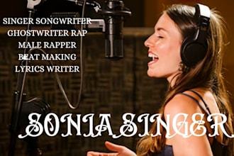 be your female pop singer female vocalist edm singer songwriter female singer