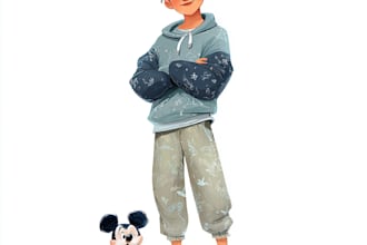 draw a custom disney portrait illustration