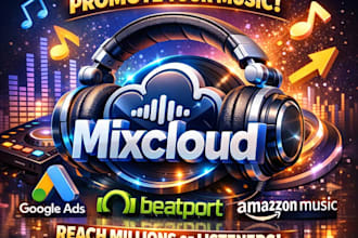 promote mixcloud music,beatport amazon music promotion using google ads campaign