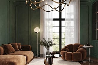 create  interior design,revit 3d modeling,realistic 3d render