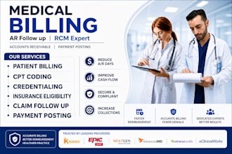 do medical billing, ar follow up, rcm expert
