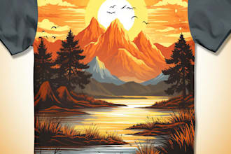 create a custom amazing automotive tshirt design