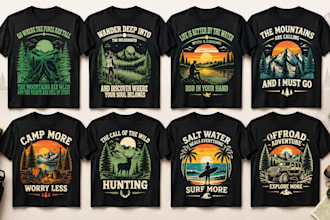 do awesome typography and graphic t shirt design