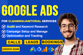 audit, set up google ads for your janitorial services