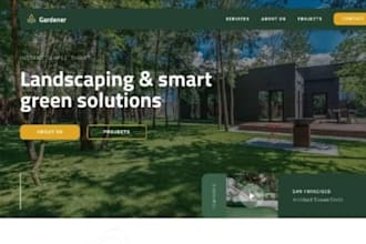 build wix landscaping company website garden design landscaping service website